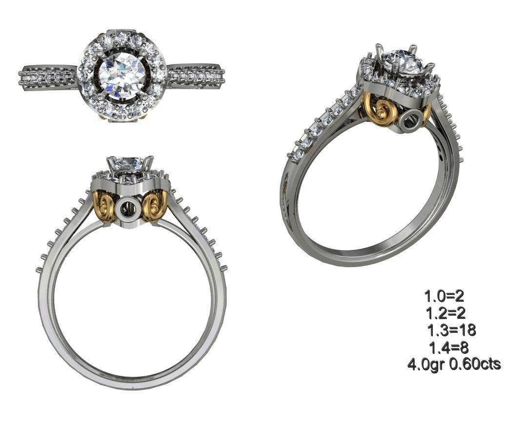 NEW 50-STL Rings 3D print model_37