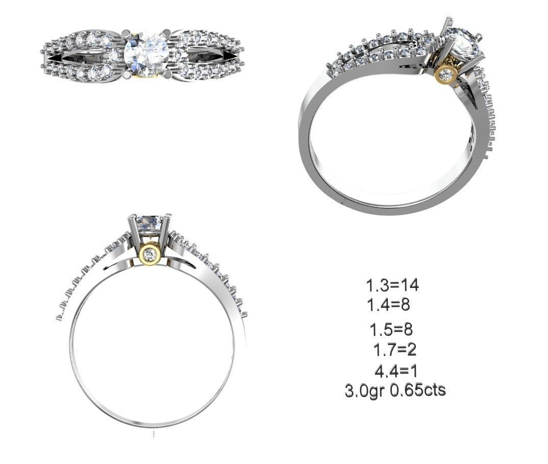 NEW 50-STL Rings 3D print model_23