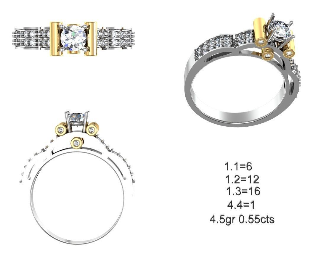 NEW 50-STL Rings 3D print model_24