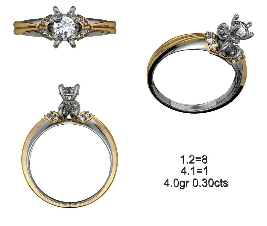 NEW 50-STL Rings 3D print model_35