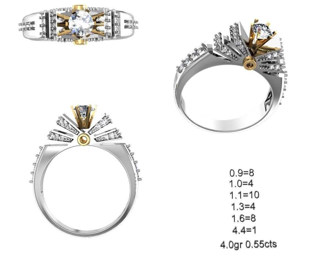 NEW 50-STL Rings 3D print model_27