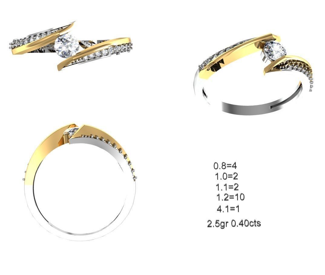 NEW 50-STL Rings 3D print model_49