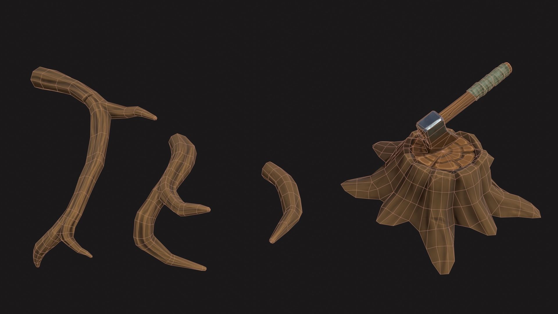 Stylized Props Pack Low-poly 3D model_7