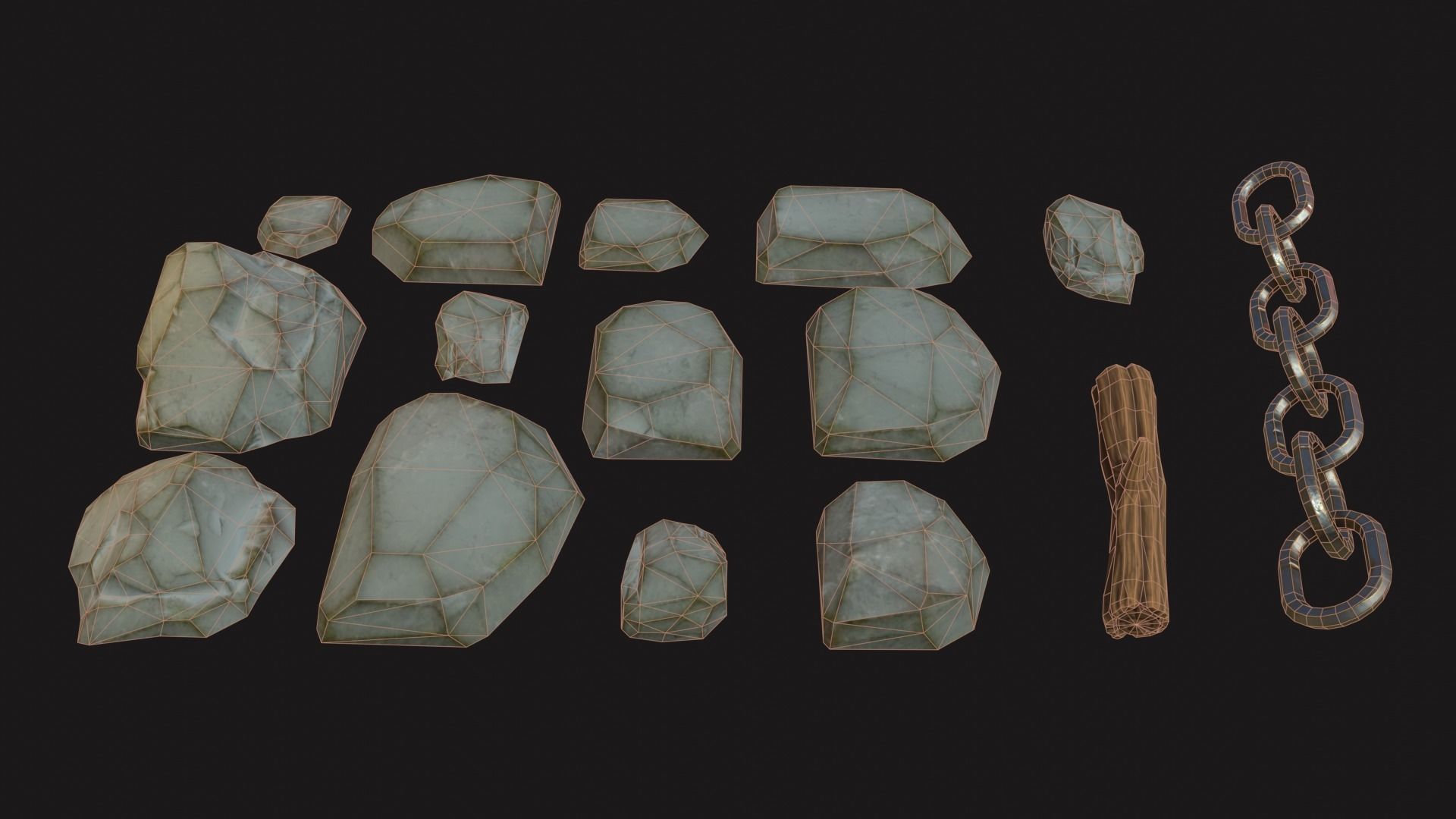 Stylized Props Pack Low-poly 3D model_6