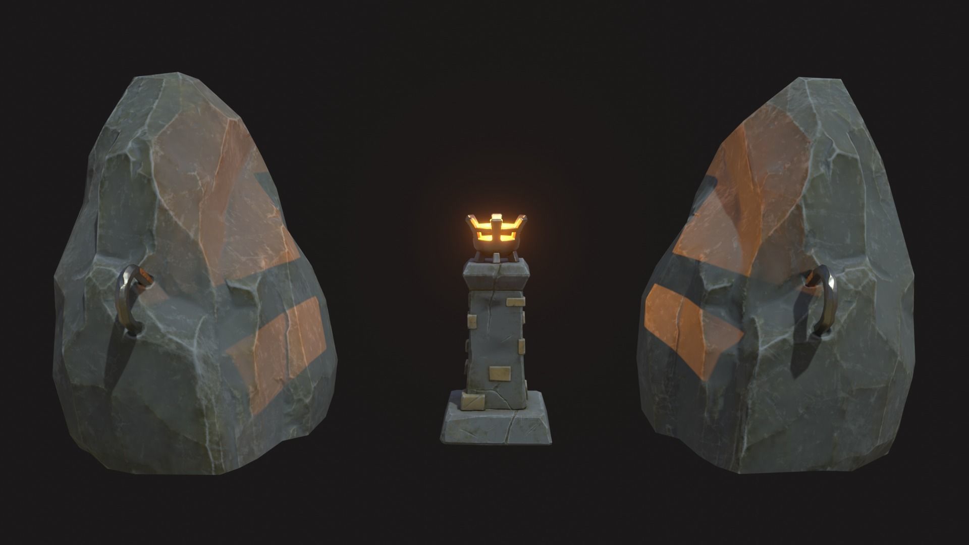 Stylized Props Pack Low-poly 3D model_4