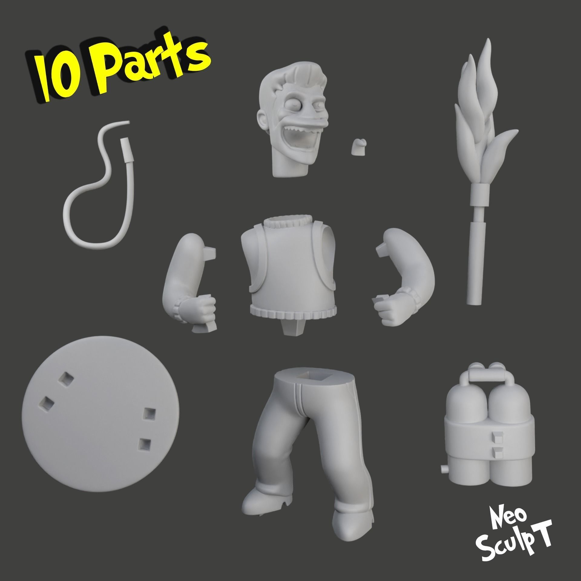 Hank Scorpio 3D print model_6