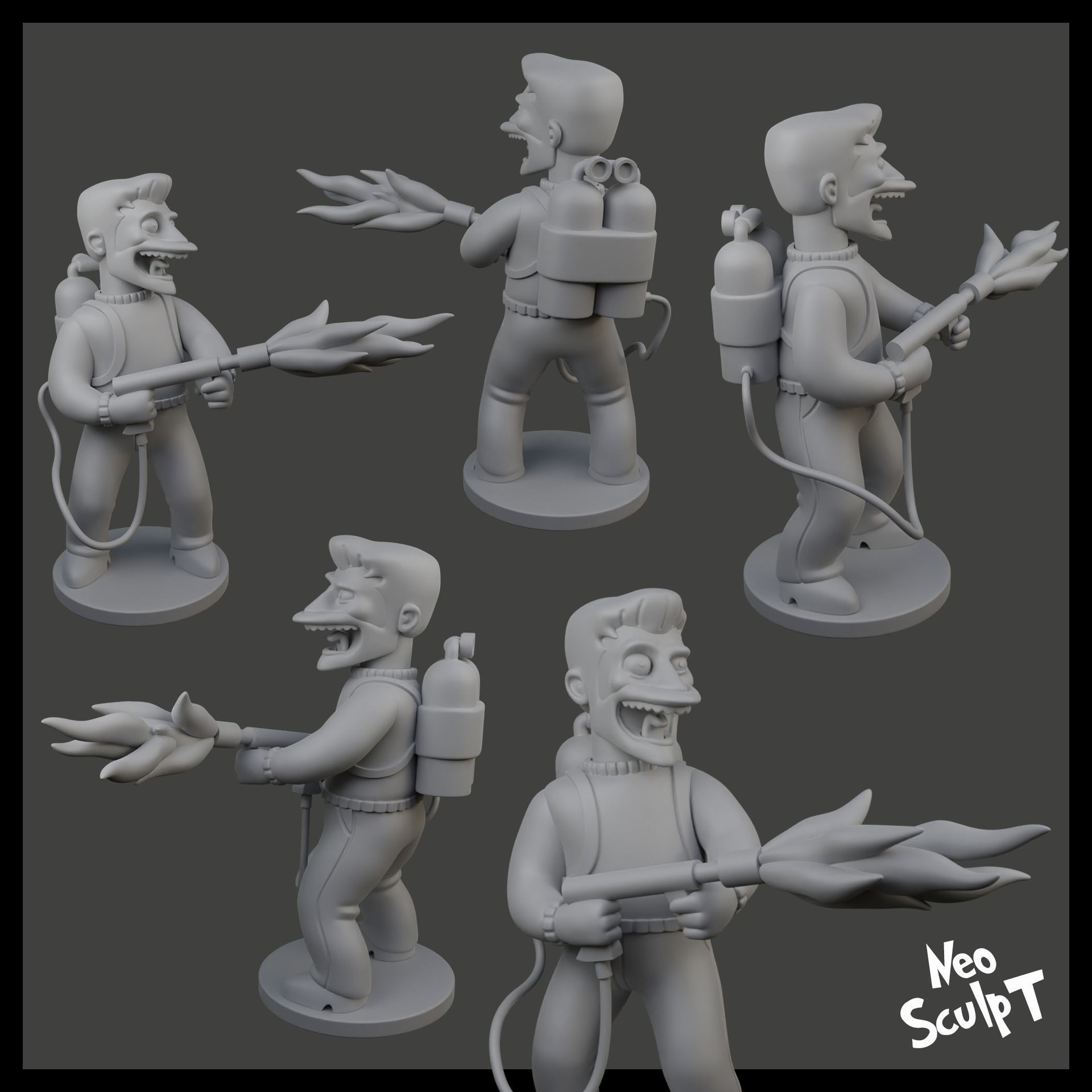 Hank Scorpio 3D print model_7