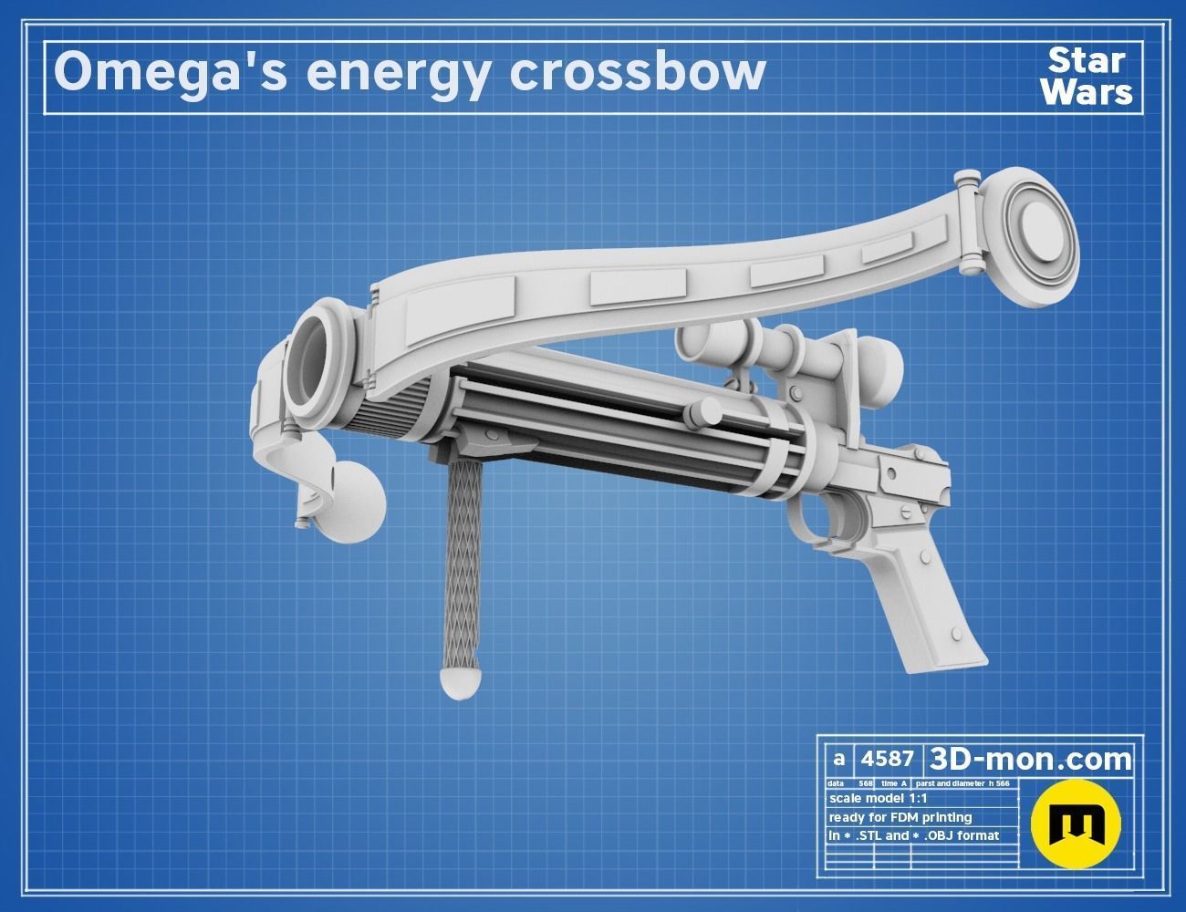Omega Energy Crossbow Bad Batch Star Wars 3D print model_10