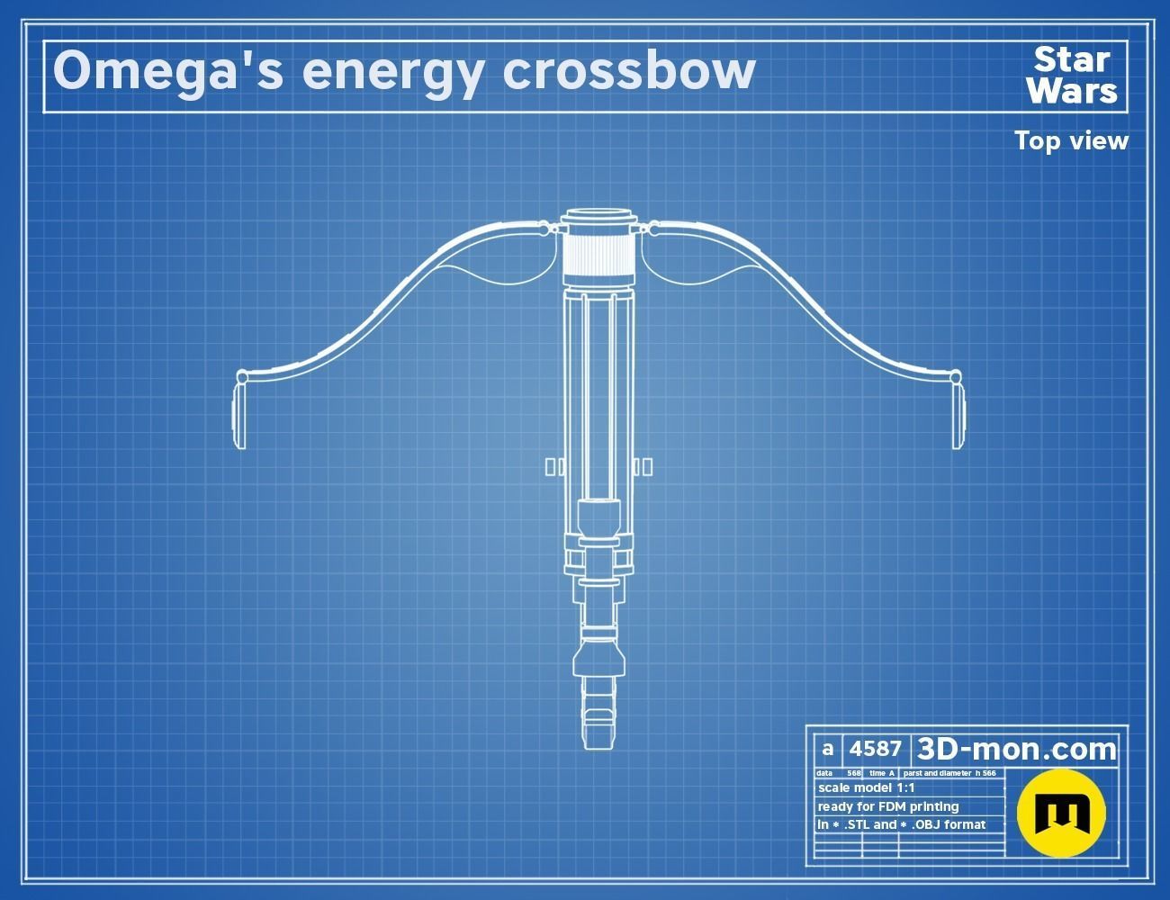 Omega Energy Crossbow Bad Batch Star Wars 3D print model_11