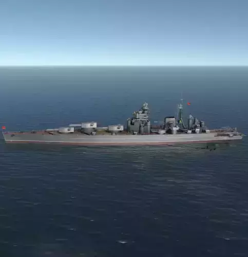 SOVIET BATTLESHIP LENIN 3D MODEL