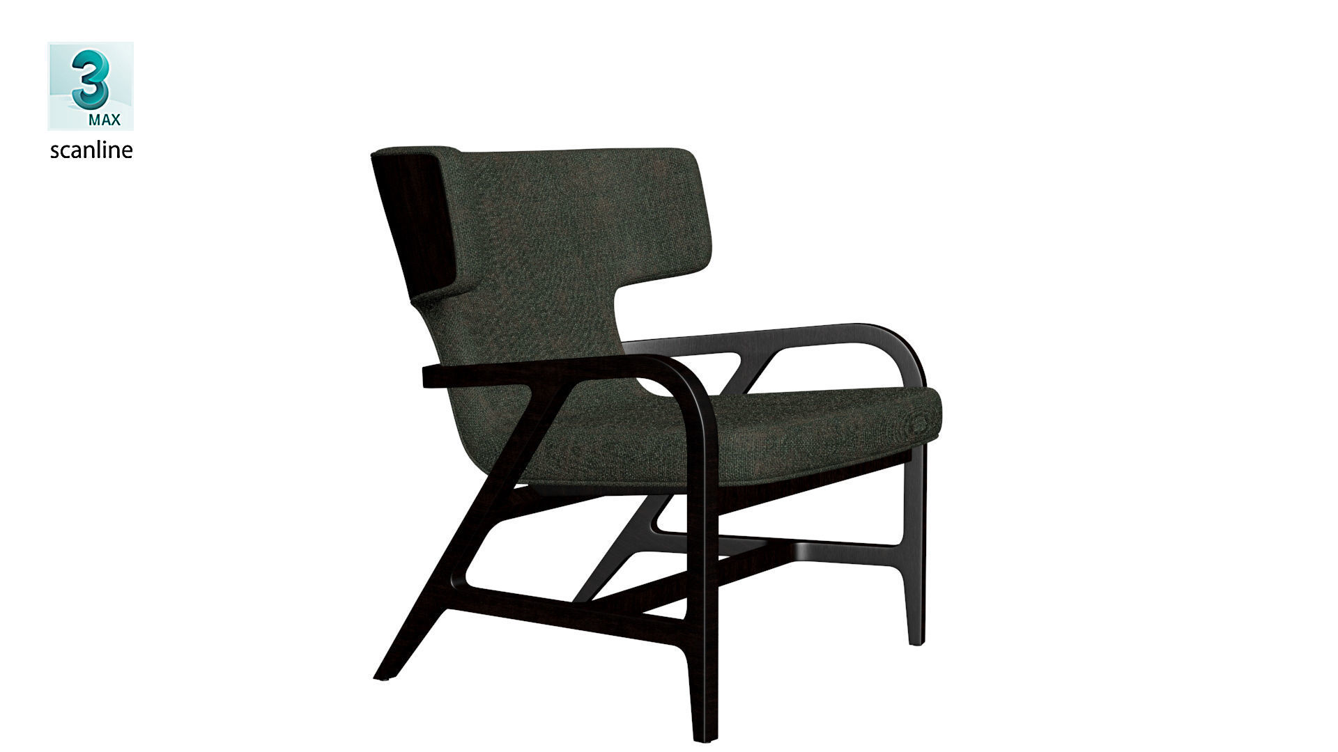 Maxalto Fulgens LXPL chair Low-poly 3D model_20
