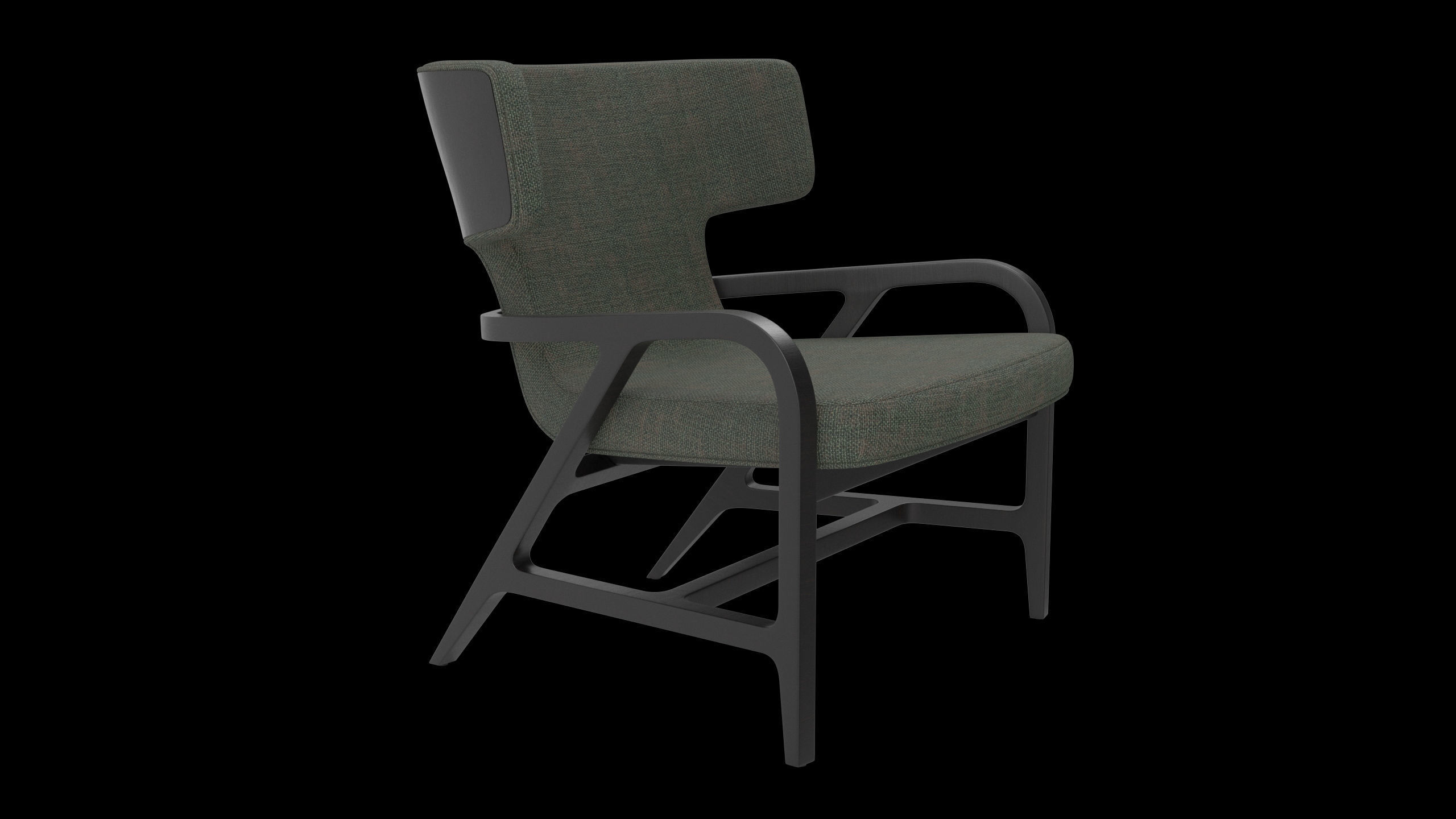 Maxalto Fulgens LXPL chair Low-poly 3D model_1