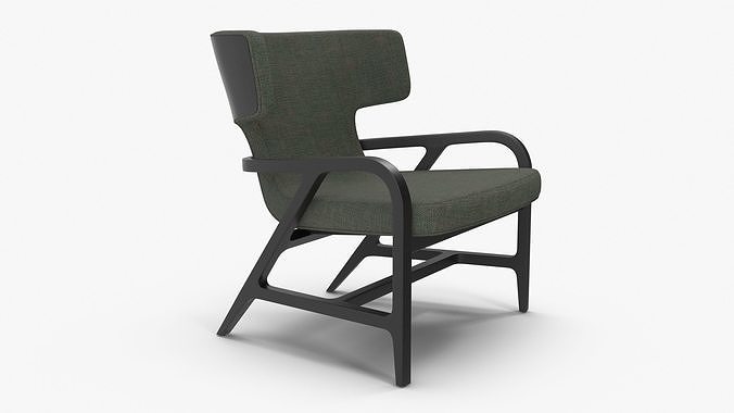 Maxalto Fulgens LXPL chair Low-poly 3D model