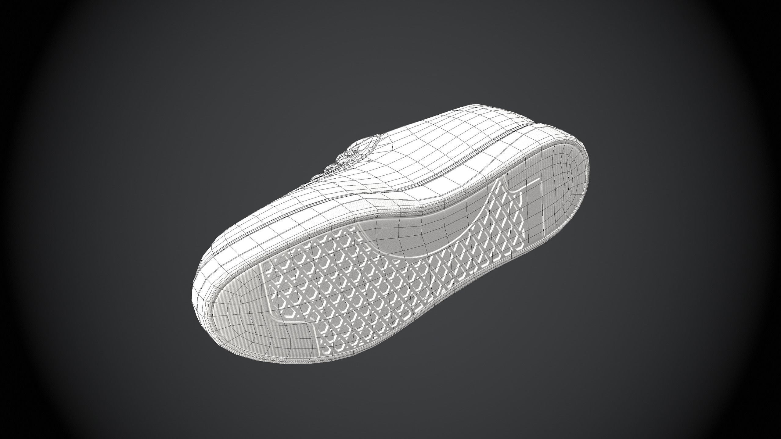 Sneakers Low-poly 3D model_10
