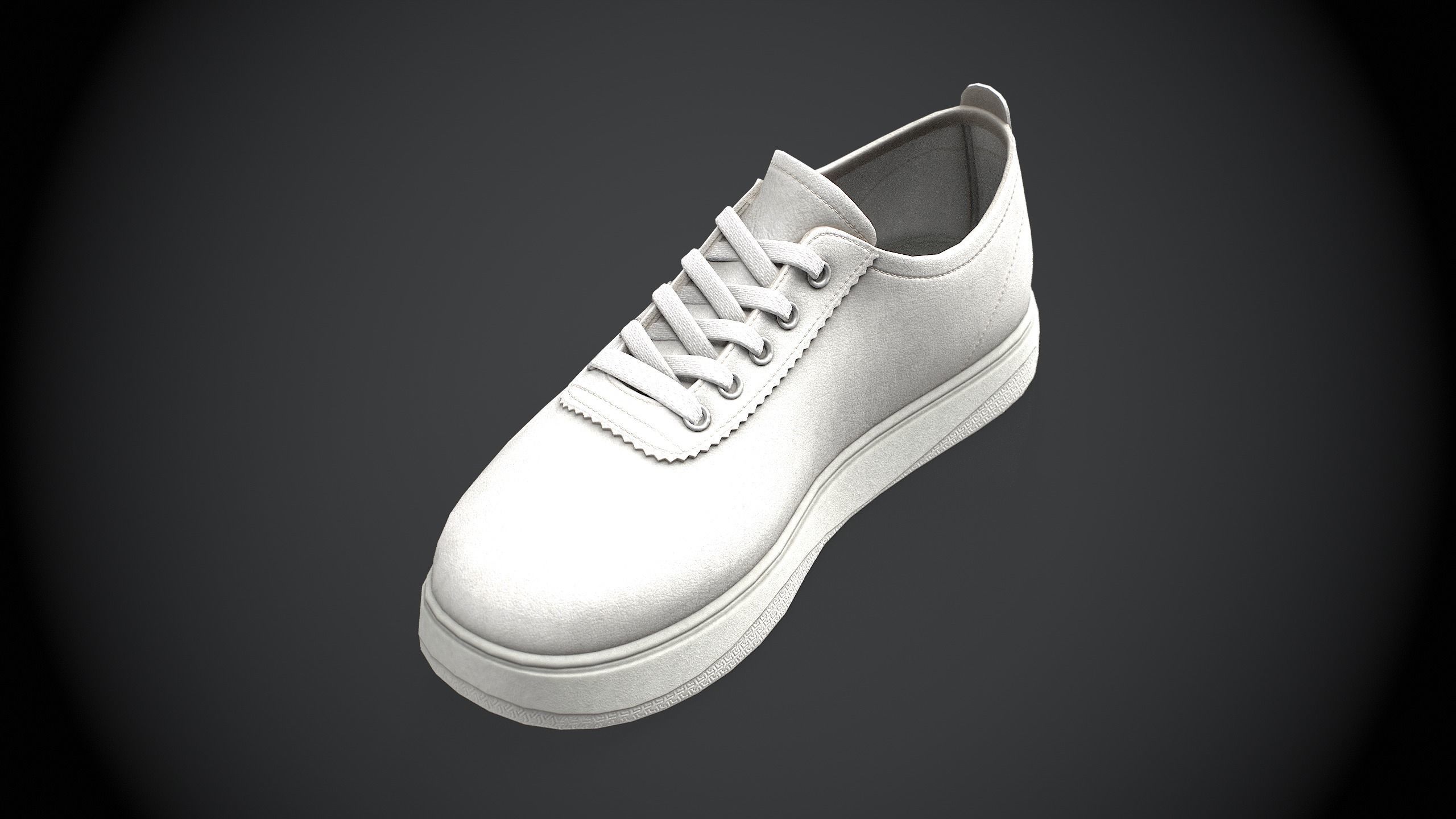 Sneakers Low-poly 3D model_5