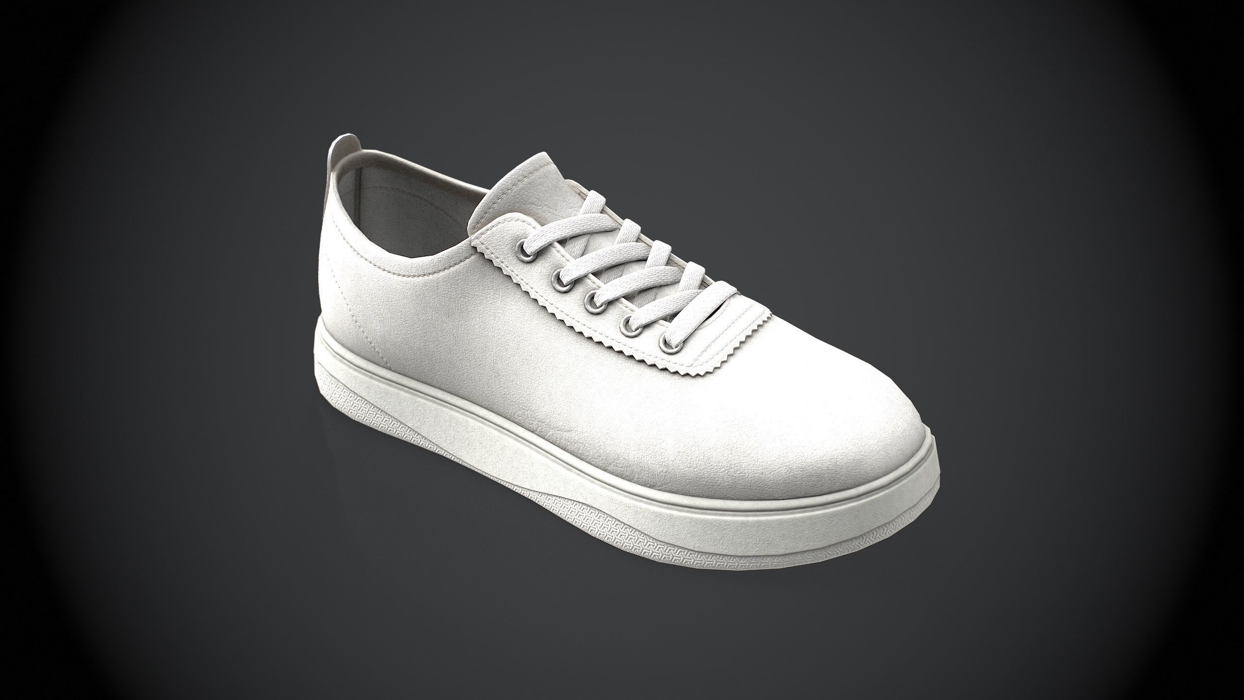 Sneakers Low-poly 3D model_2