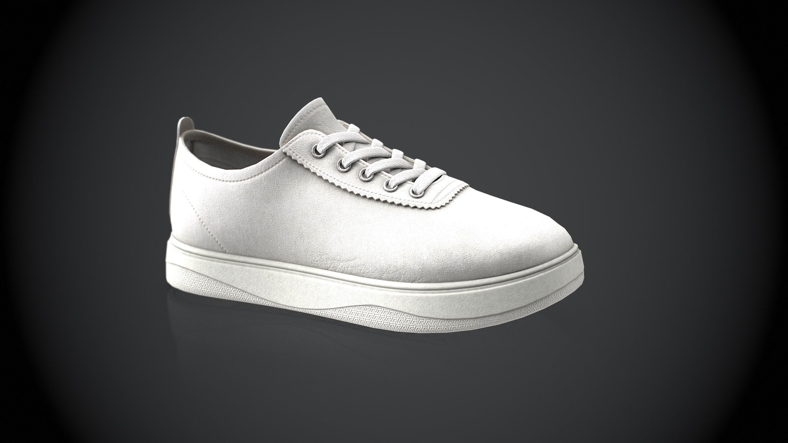 Sneakers Low-poly 3D model_1
