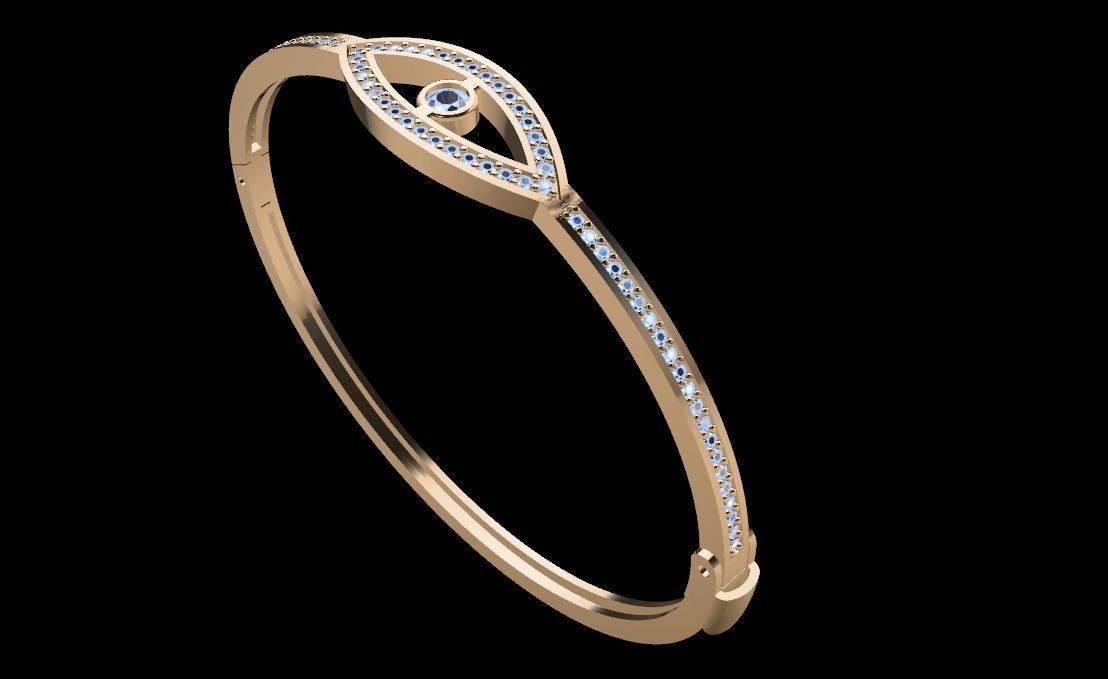 Diamond Bracelet 46 3D print model_1
