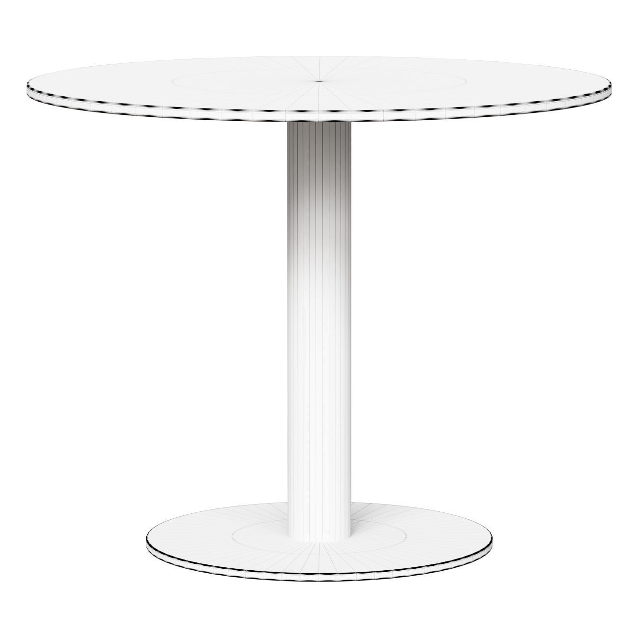 In Between SK18 Dining Table - Bronze Nero Marquina 3D model_1