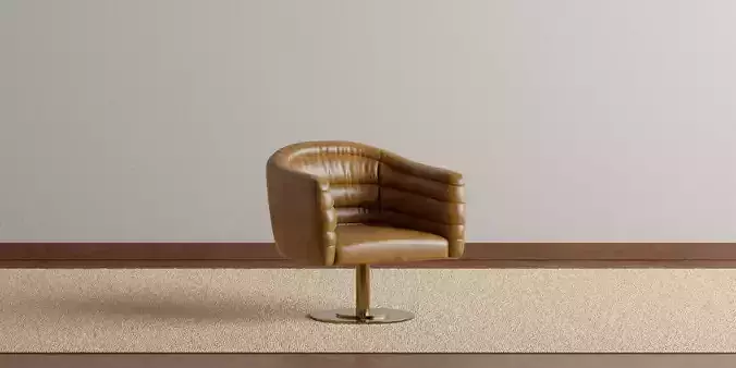 Aparejo Leather Swivel Base Chair