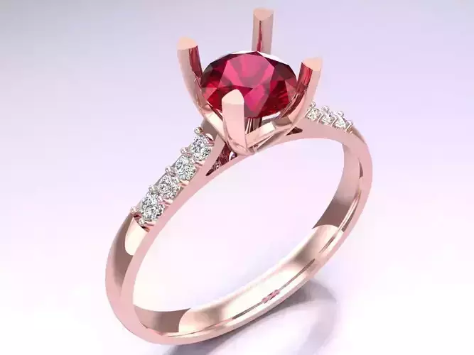 Diamond Ring - Womens Rings - N326249 3D print model