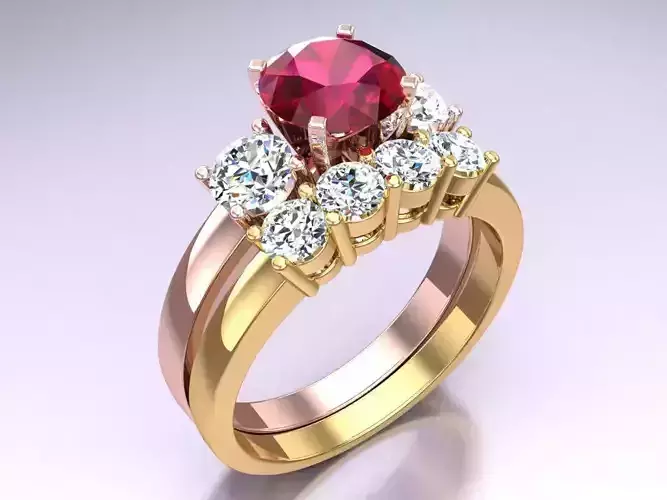 Diamond Ring - Womens Rings - N326329 3D print model