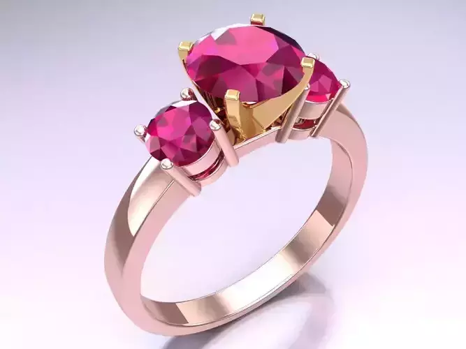 Diamond Ring - Womens Rings - N326329 3D print model