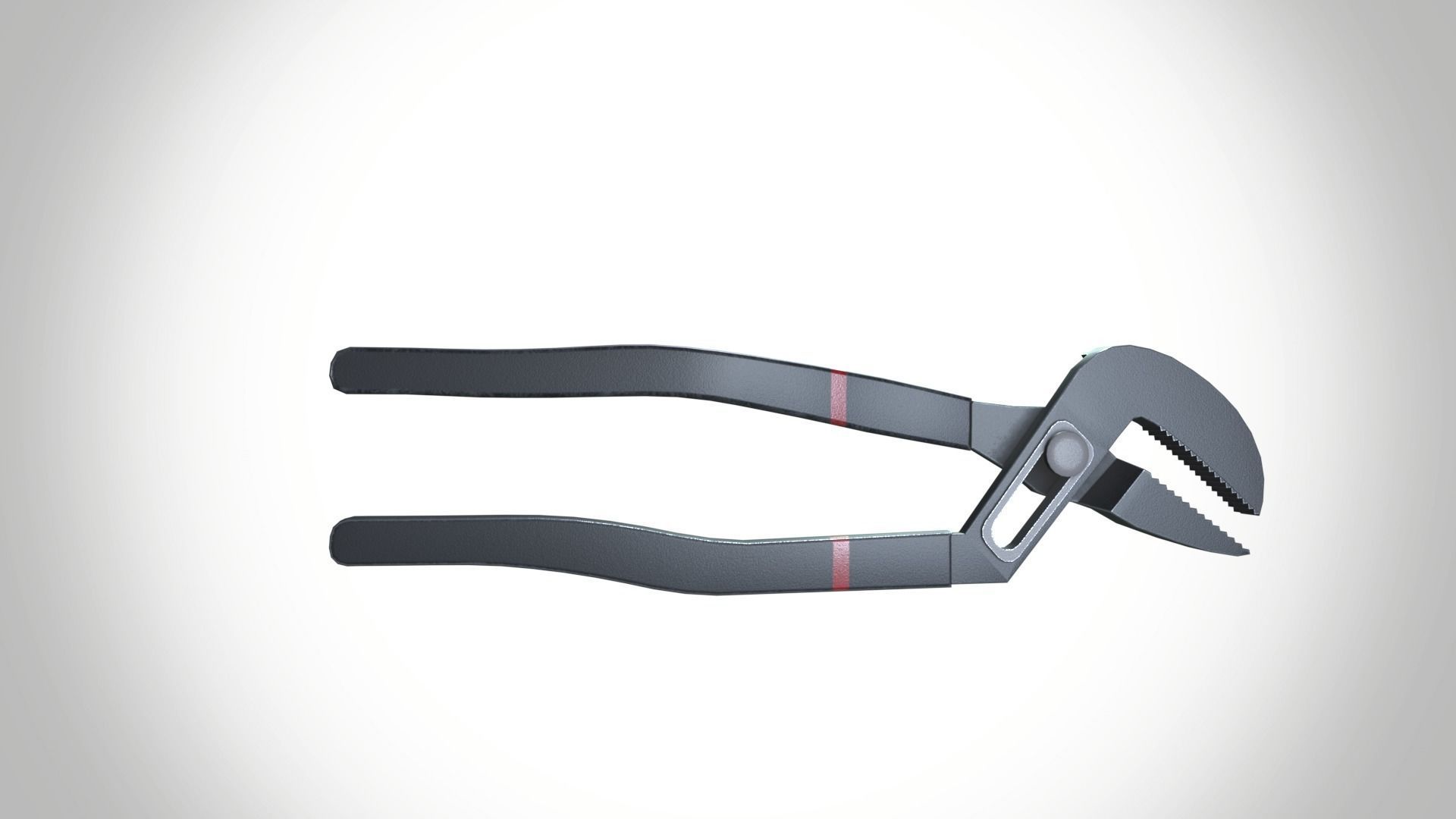Groove pliers Low-poly 3D model_5