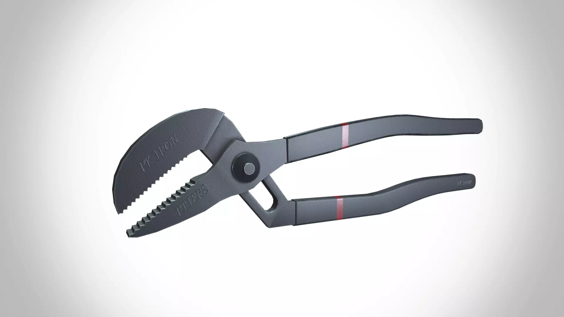 Groove pliers Low-poly 3D model_0