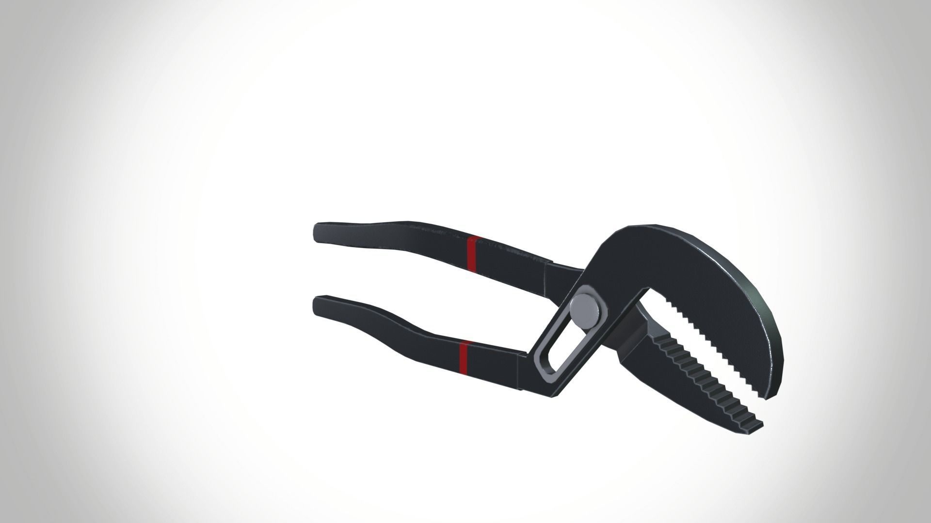Groove pliers Low-poly 3D model_4