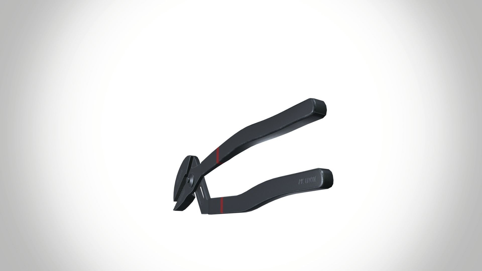 Groove pliers Low-poly 3D model_9