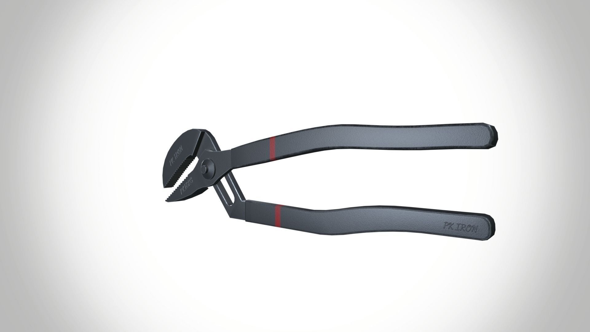 Groove pliers Low-poly 3D model_7