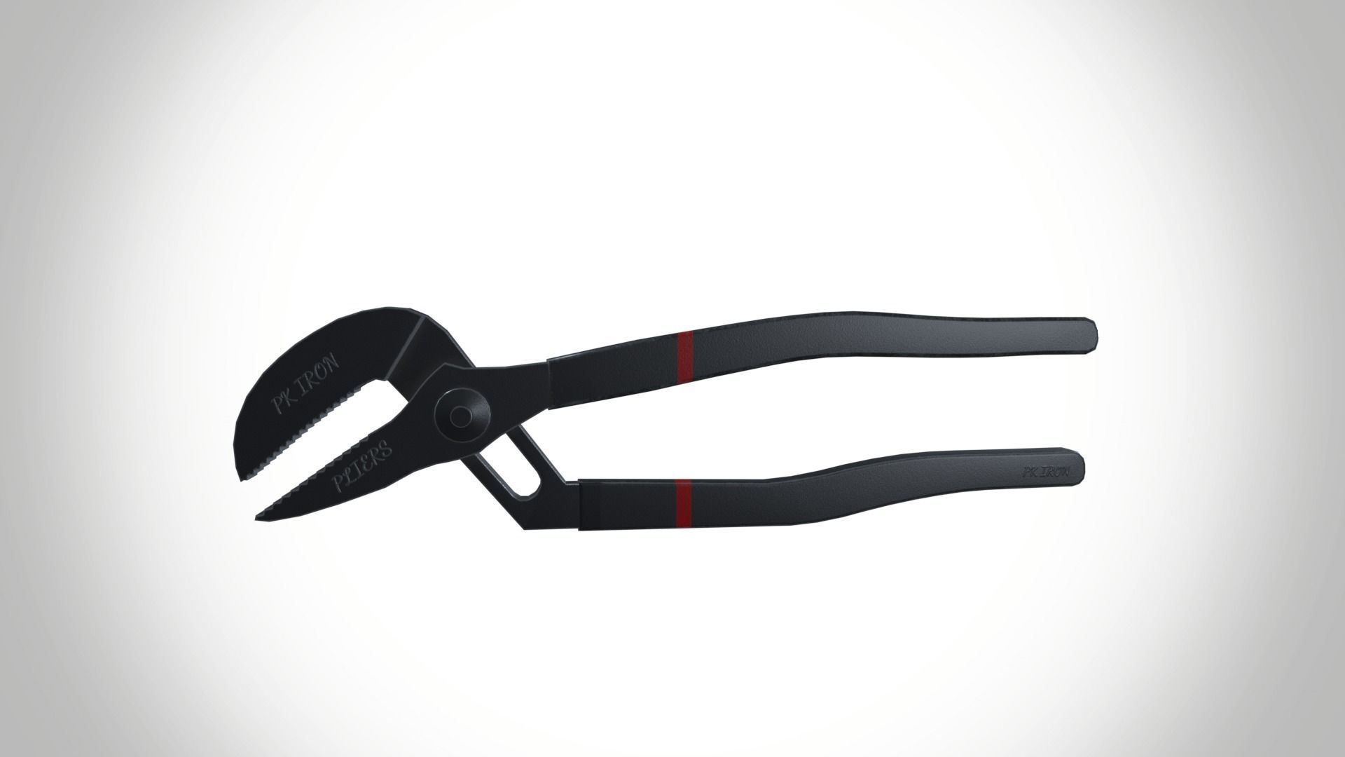 Groove pliers Low-poly 3D model_3