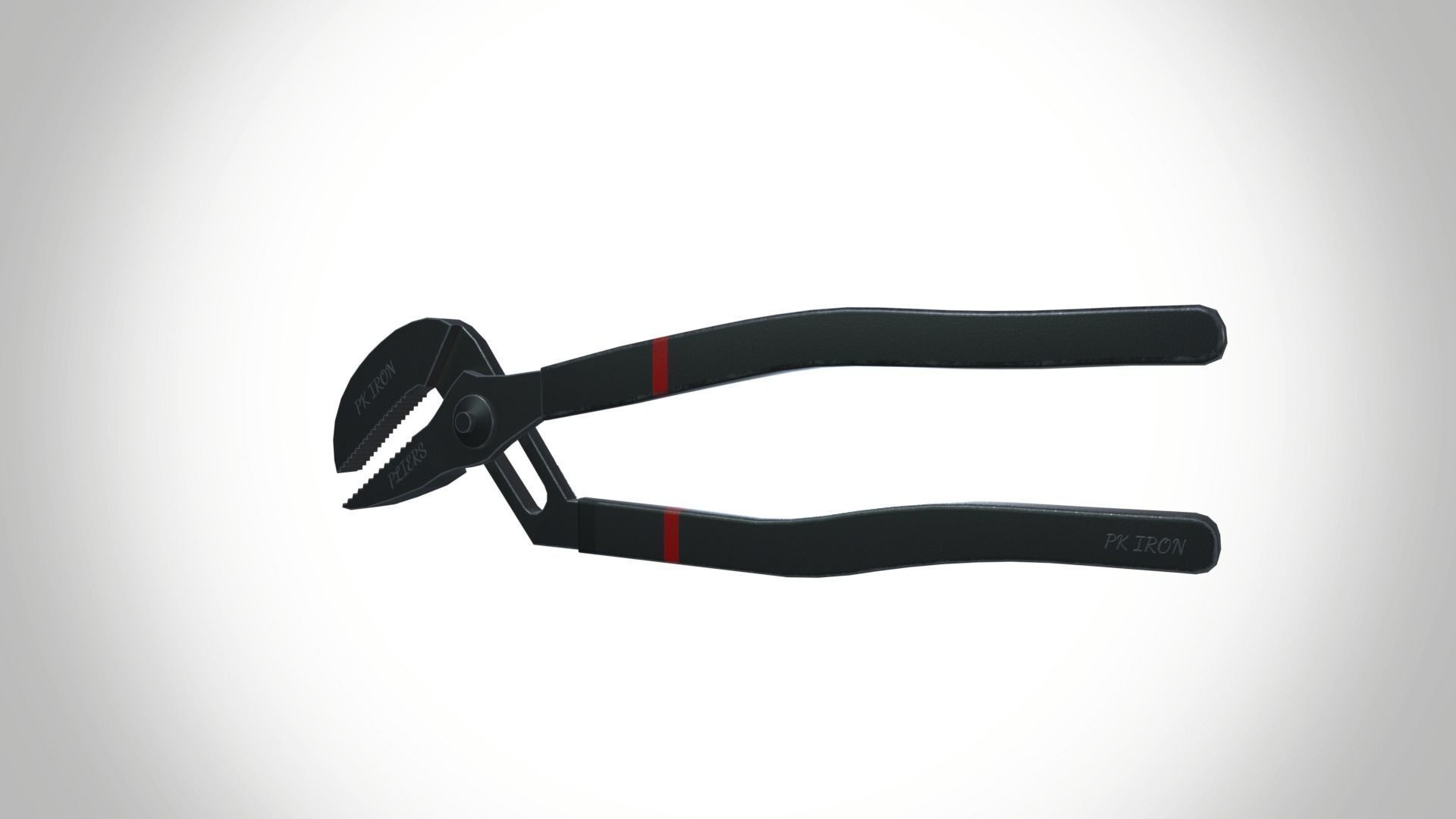 Groove pliers Low-poly 3D model_6
