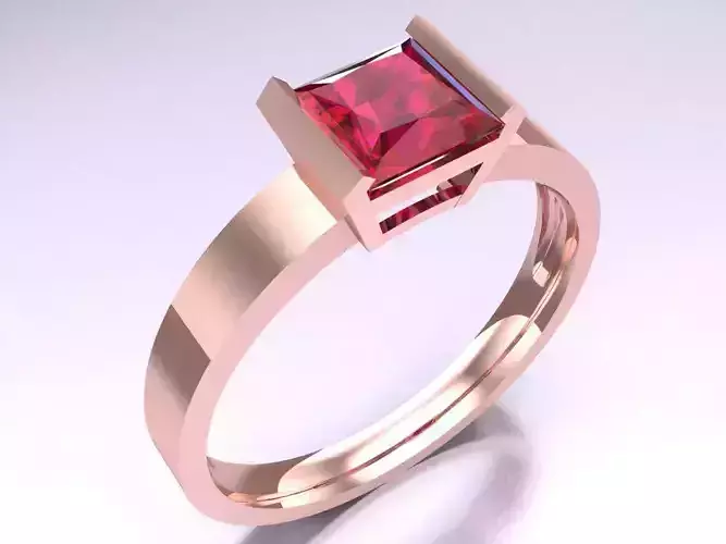 Square Stone Rings - Womens Rings - N327028