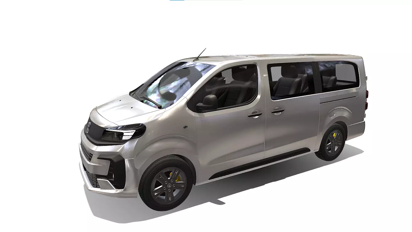 vauxhall vivaro passenger van 3D model