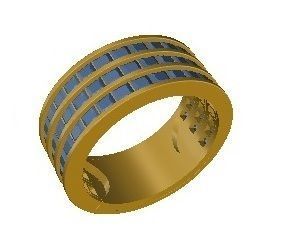 Band design engagement diamond ring for women 3D model 3D print model_3