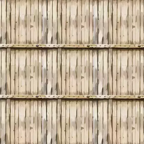 Stylized Wood Fence Seamless Texture 