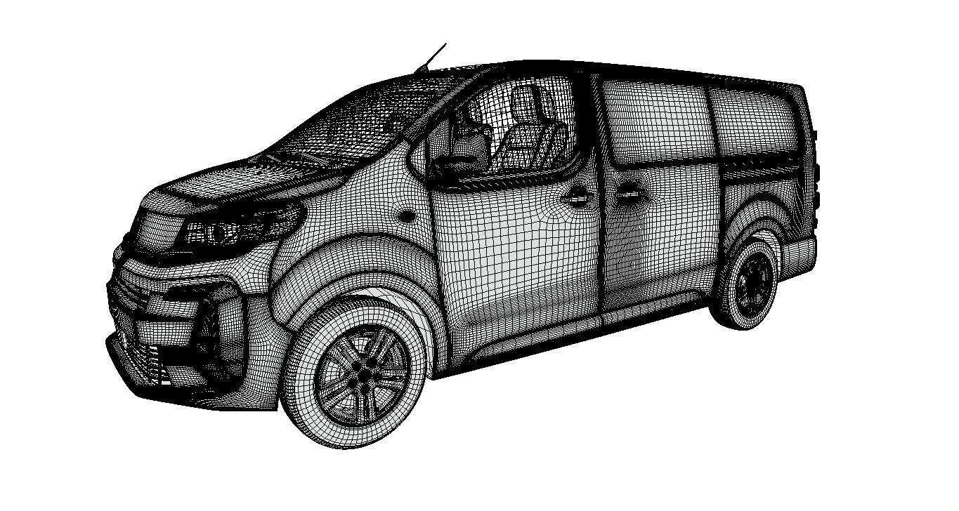 Vauxhall Vivaro Rigging Van 3D model_12