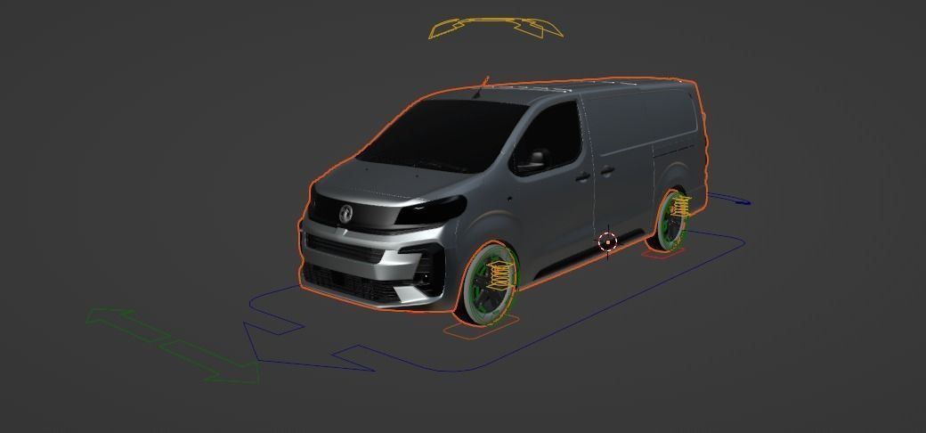Vauxhall Vivaro Rigging Van 3D model_1