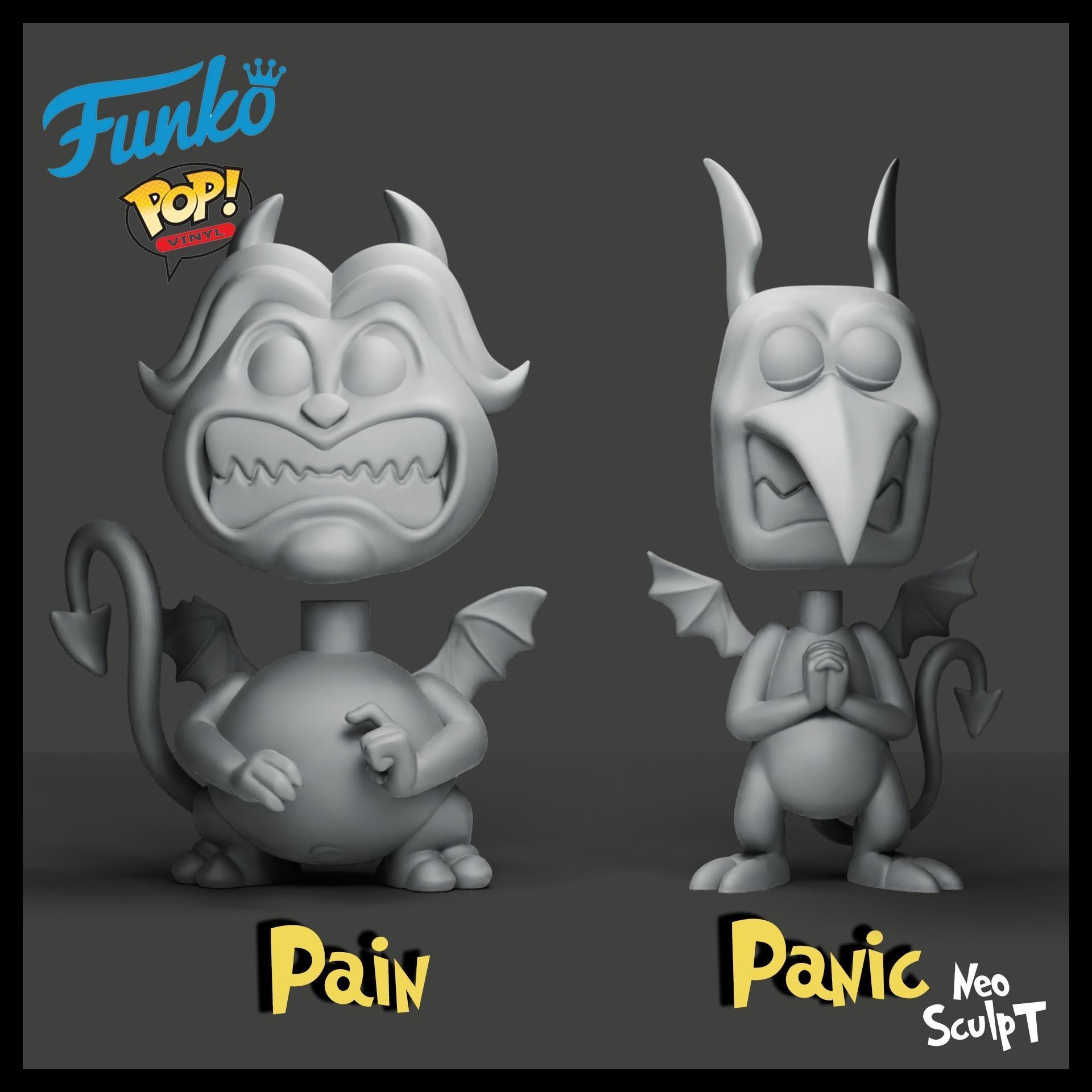 Pain and Panic 3D print model_6