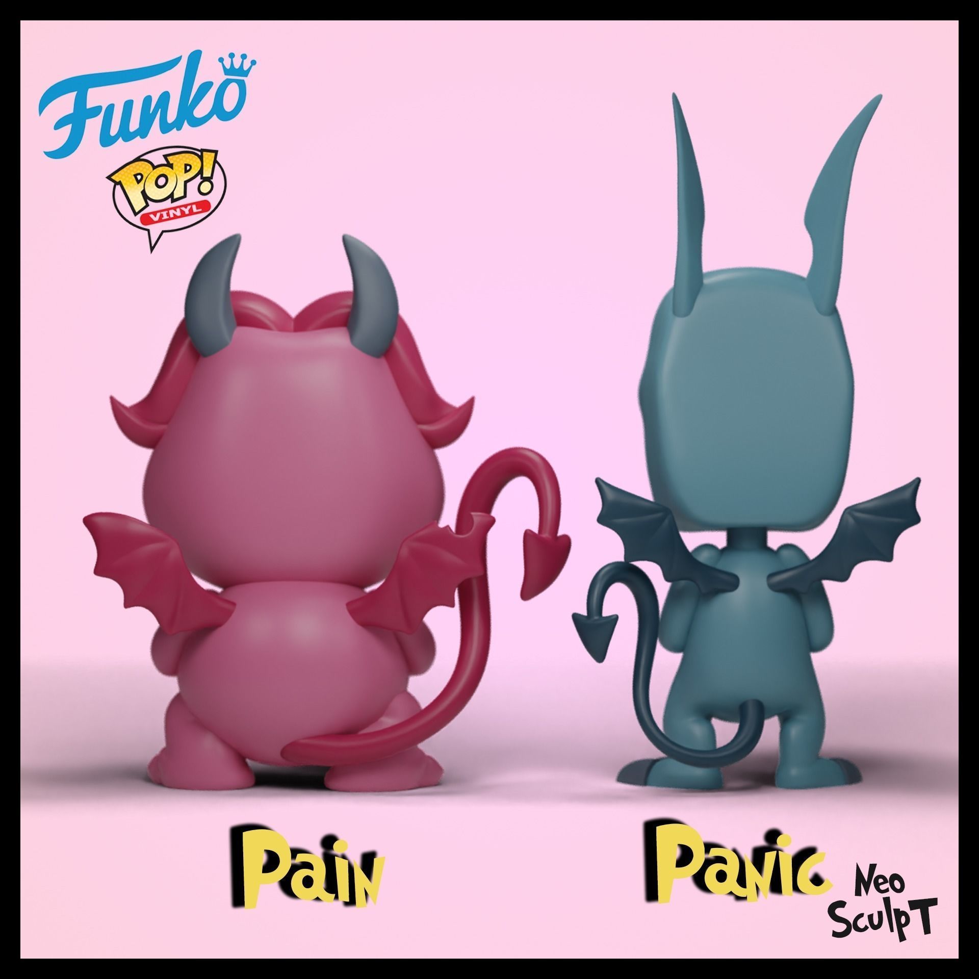 Pain and Panic 3D print model_2