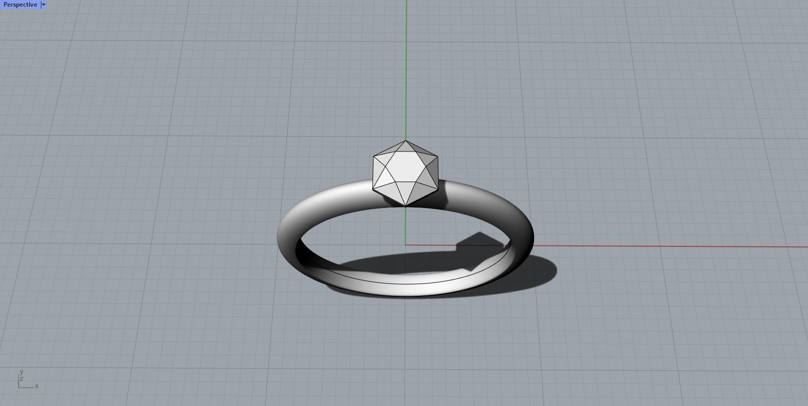 Engagement Solitaire Ring 3D print model_7