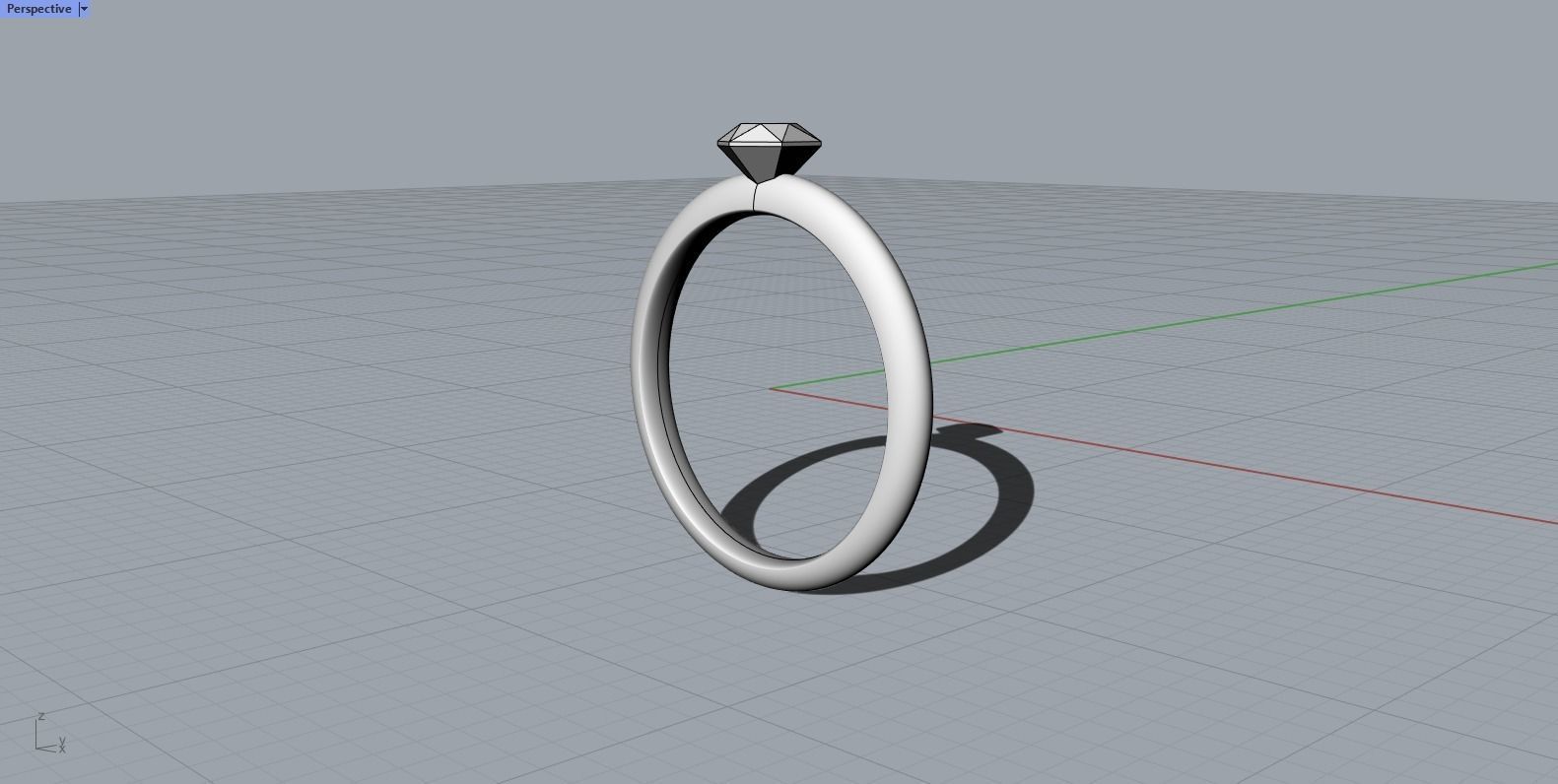 Engagement Solitaire Ring 3D print model_5