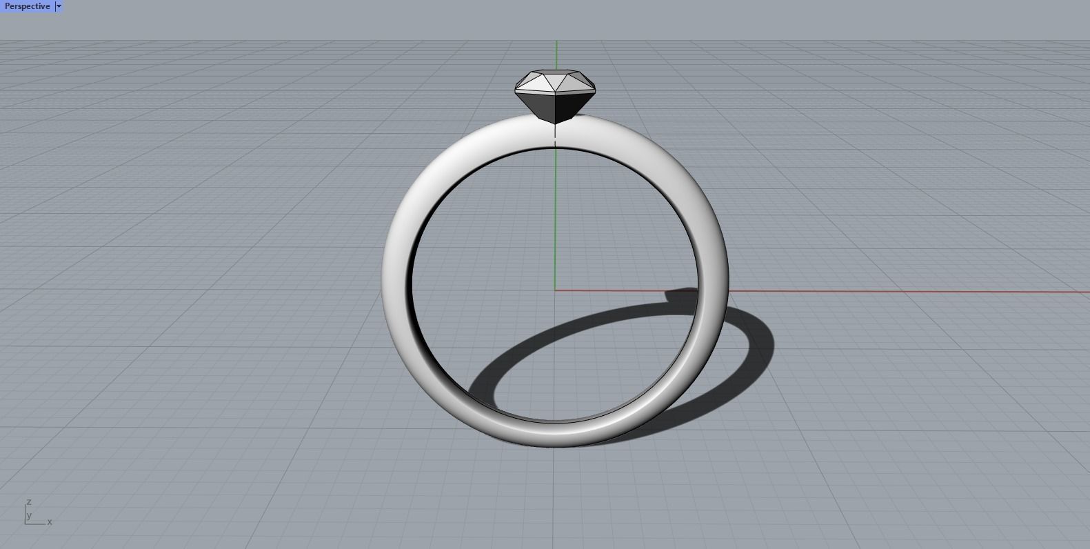 Engagement Solitaire Ring 3D print model_6
