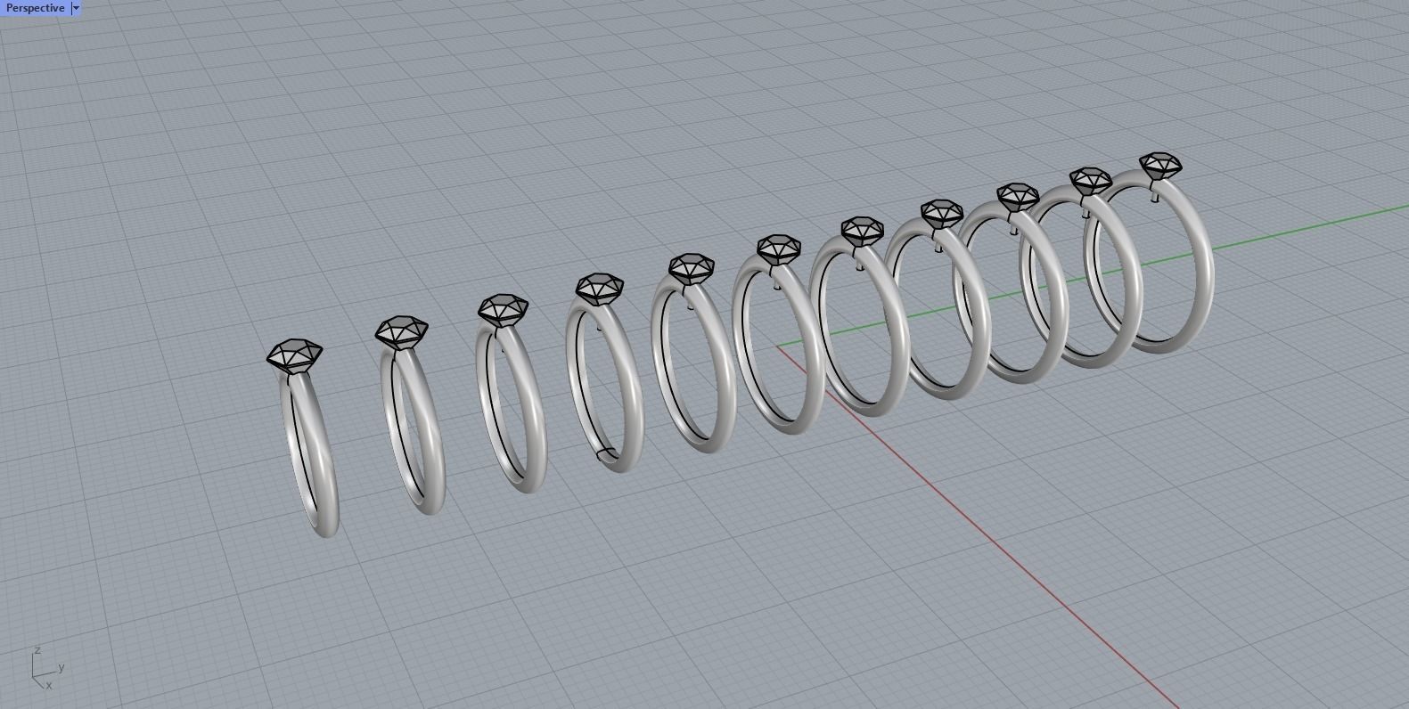 Engagement Solitaire Ring 3D print model_9