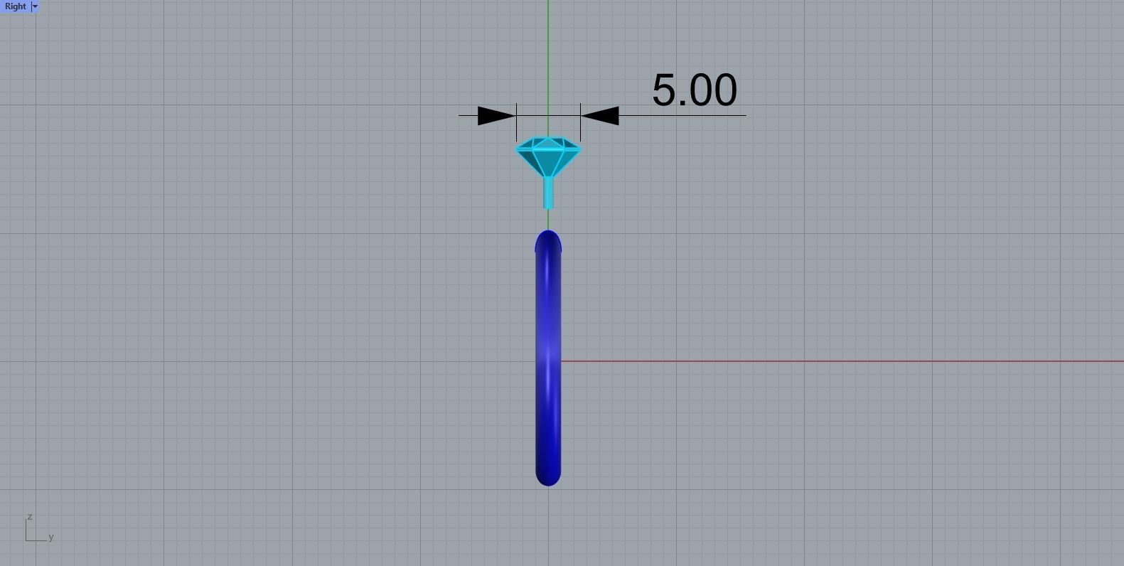 Engagement Solitaire Ring 3D print model_11