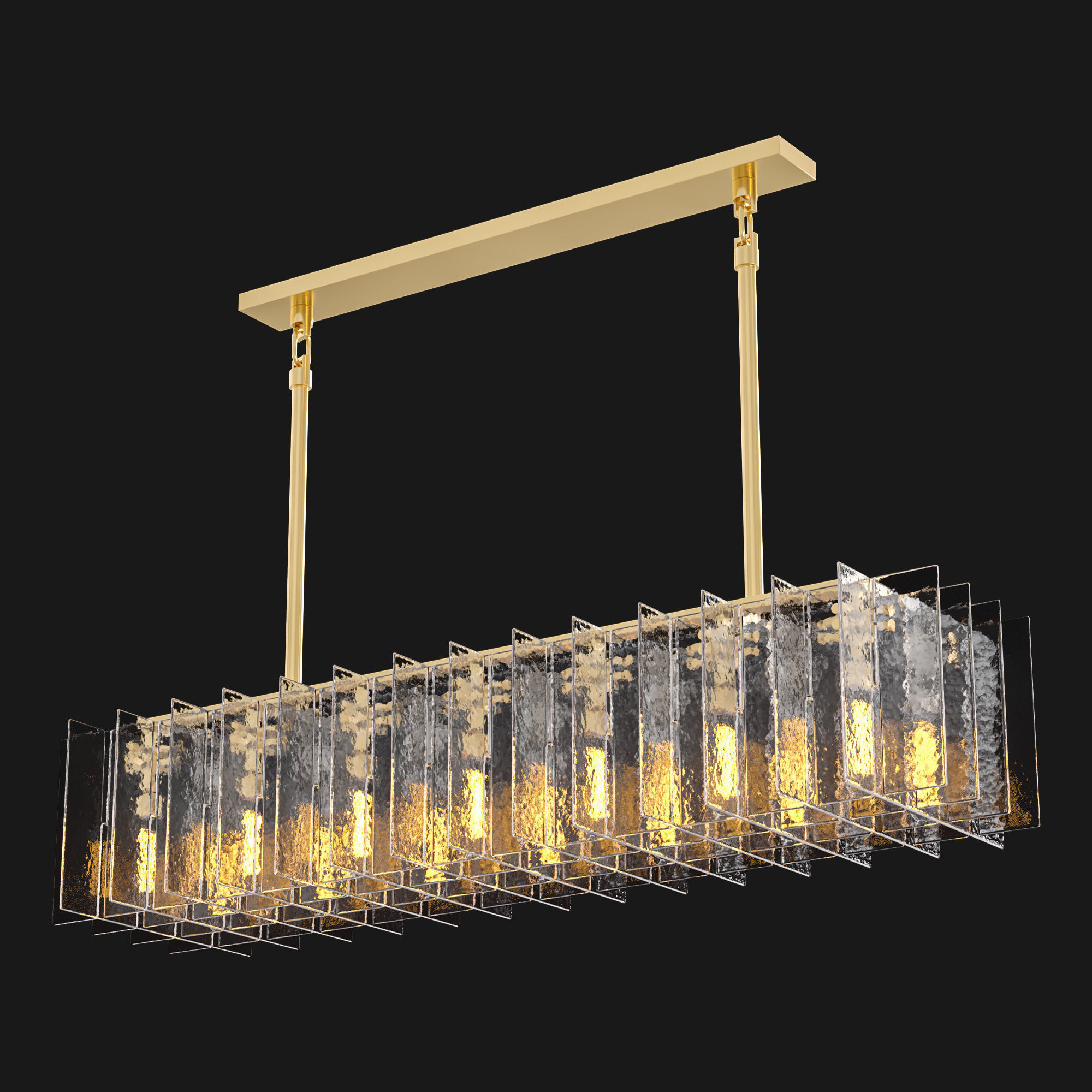 RH LATTICE RECTANGULAR CHANDELIER 3D model_1