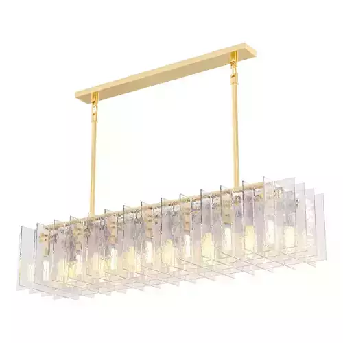 RH LATTICE RECTANGULAR CHANDELIER