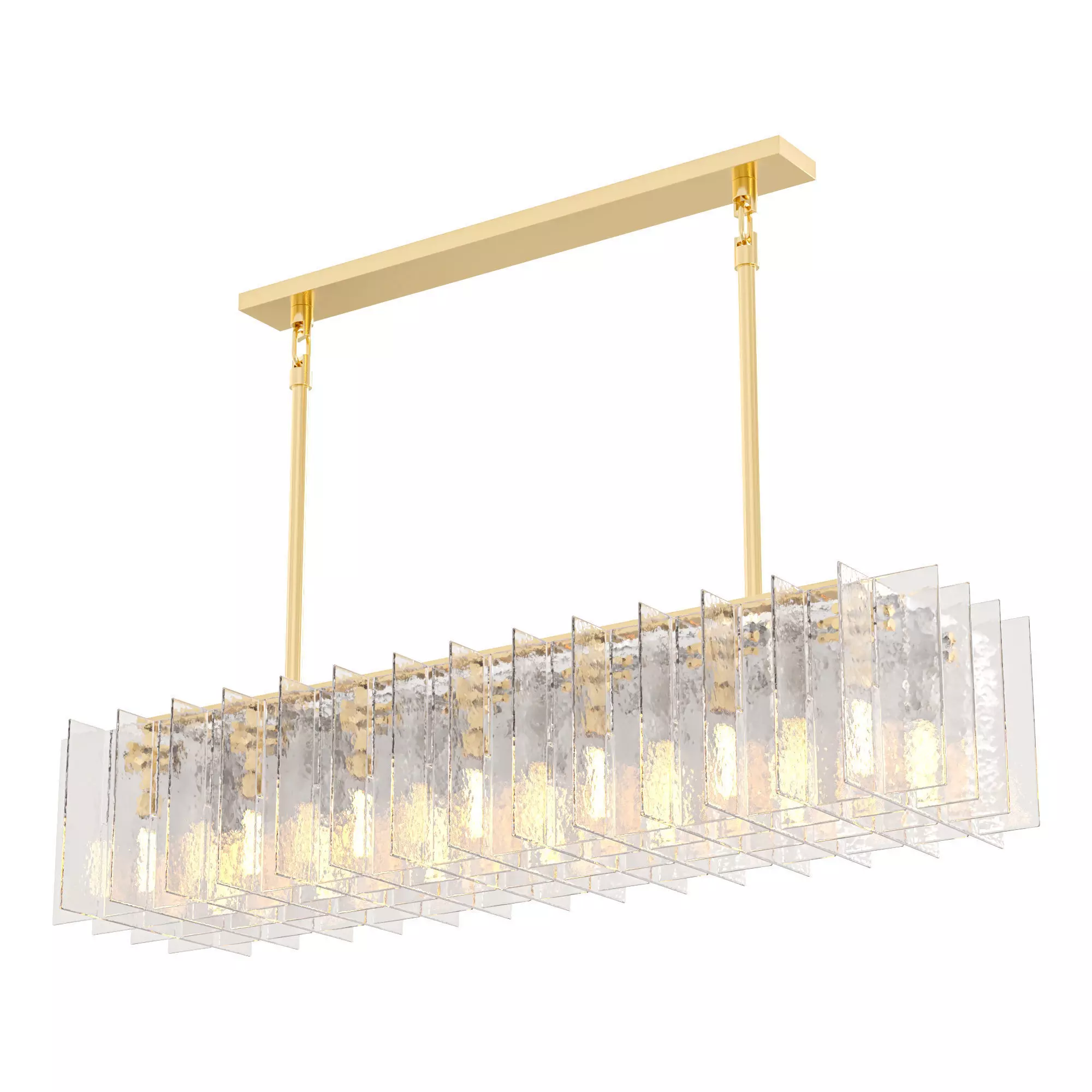 RH LATTICE RECTANGULAR CHANDELIER 3D model_0